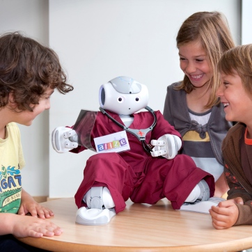 The ALIZ-E project studied how social robots could support children during a stay in hospital.